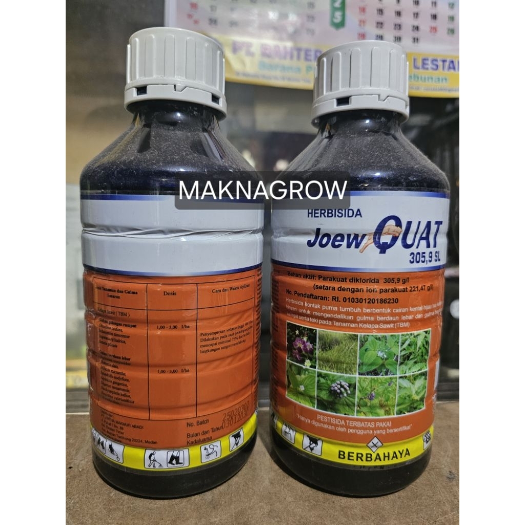 Jual Racun rumput HERBISIDA JOEW QUAT 305,9 SL 1 liter | Shopee Indonesia