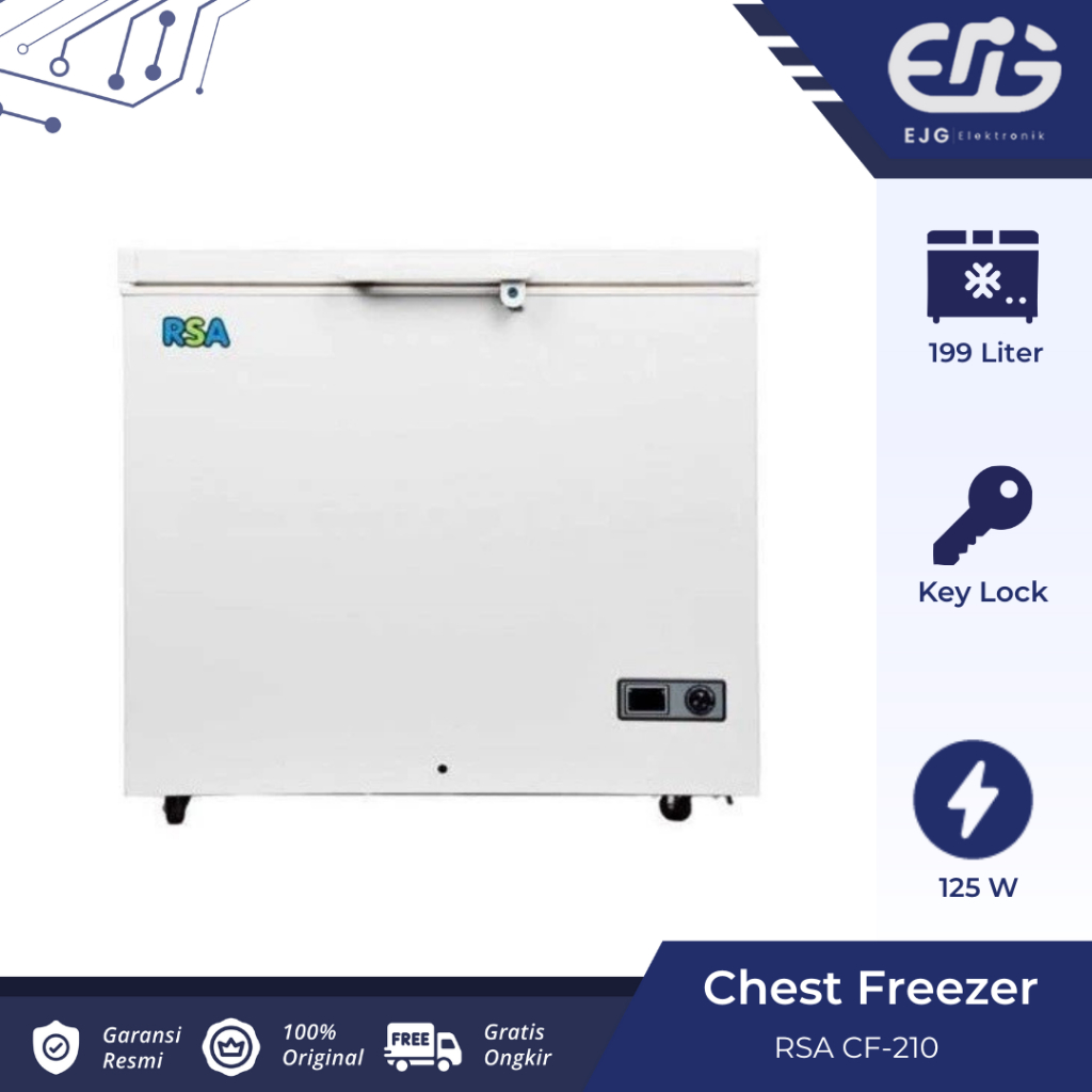 Jual RSA Chest Freezer CF 210 Box Freezer 199 Liter CF210 | Shopee ...