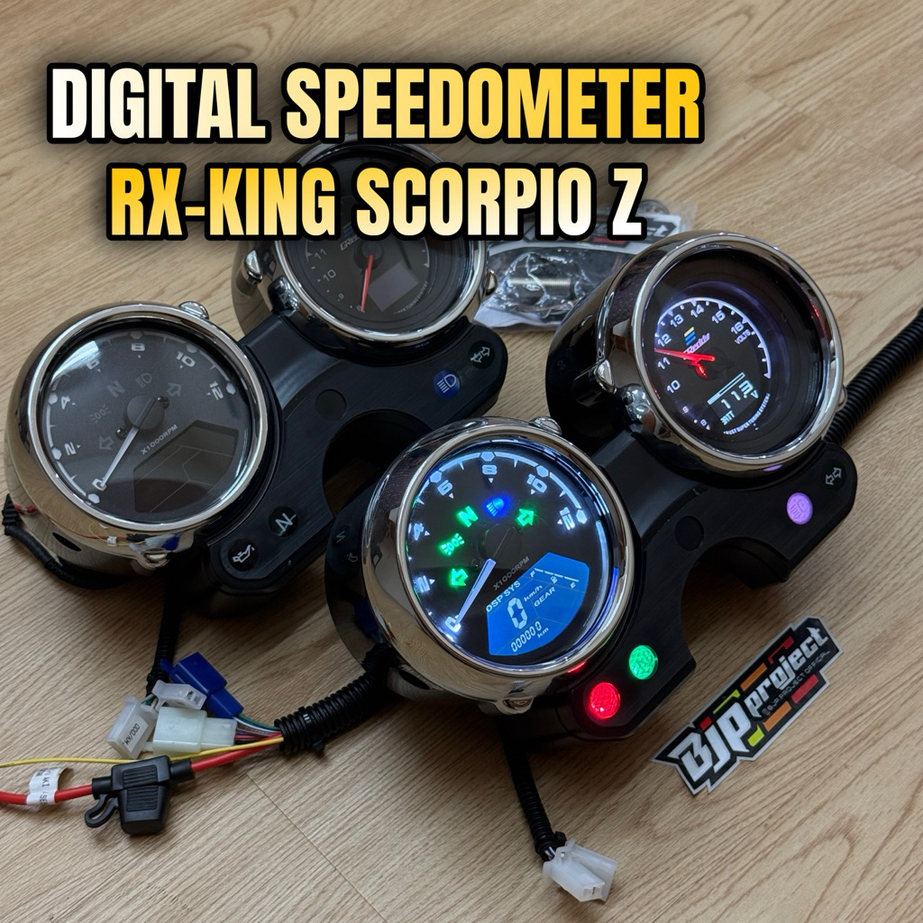 Jual SPEEDOMETER DIGITAL RX KING SCORPIO Z FULLSET PNP COVERSET ...