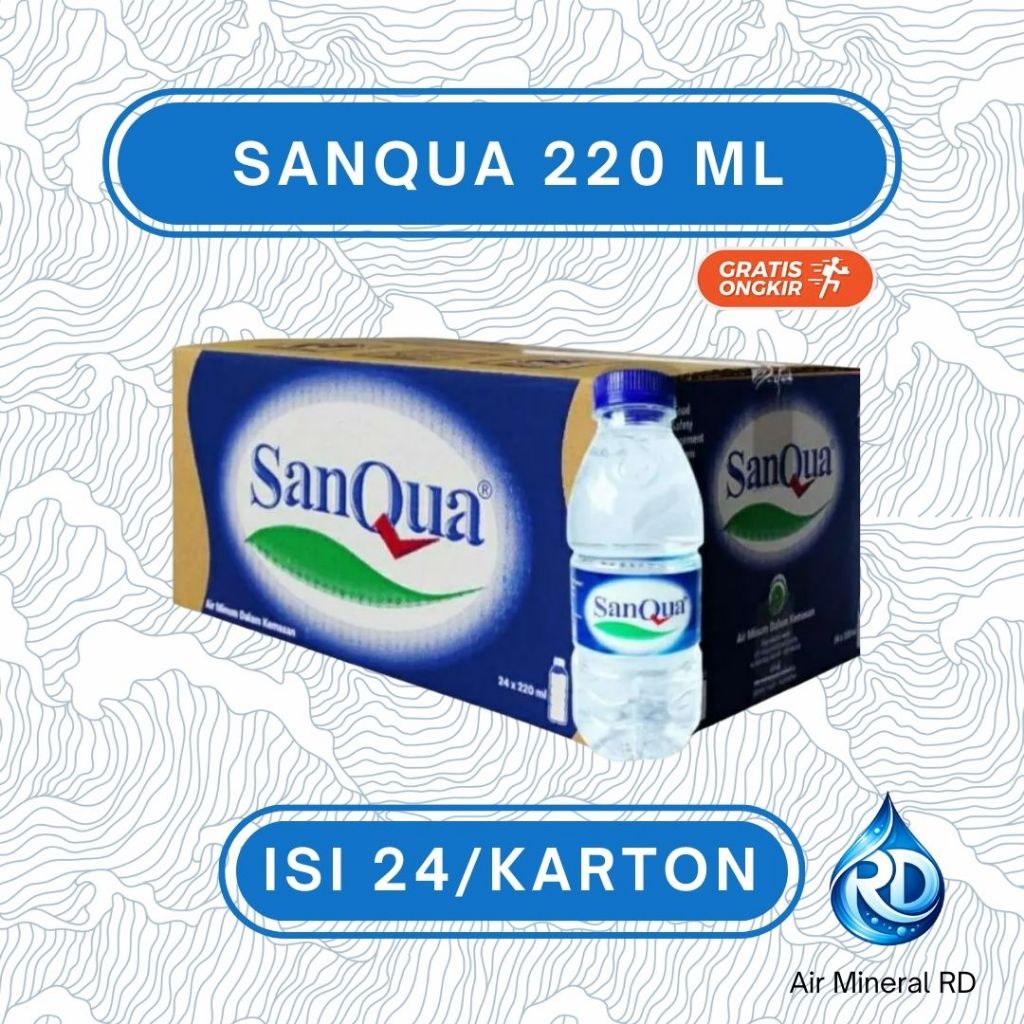 Jual RD - SANQUA Botol 220 ML 1 Dus - Isi 24 x 220 ML - Air Minum ...