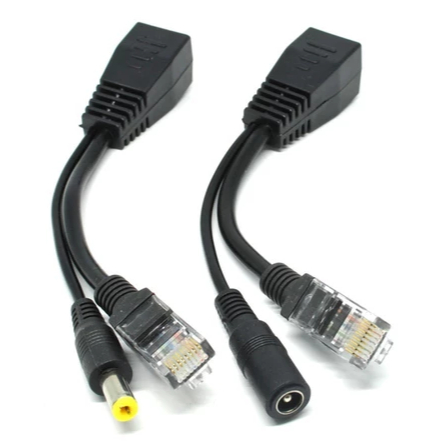 Jual Passive PoE Power Over Ethernet Cable With Male & Female Power ...