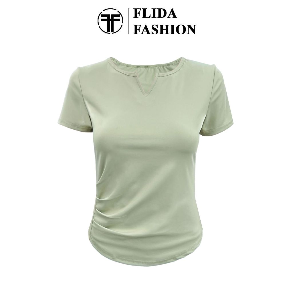 Jual FLIDA FASHION - JYMD026 atasan olahraga wanita badminton yoga ...