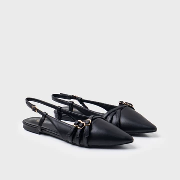 URBAN CO Clarie Basic Mules Flatshoes Sepatu Sandal Kerja Slip On Wanita