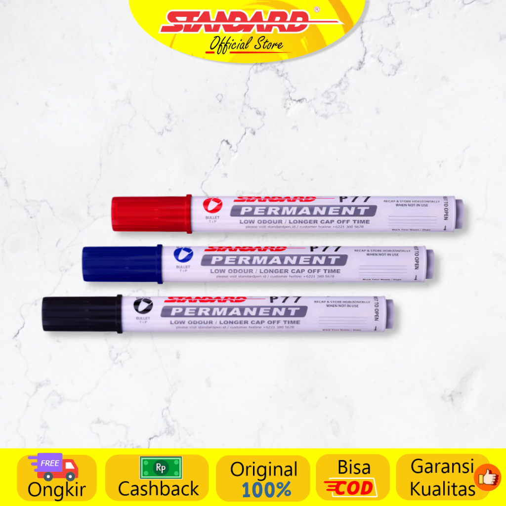 Standard - P77 Permanent Marker ( Spidol yang tidak bisa dihapus ) (7)