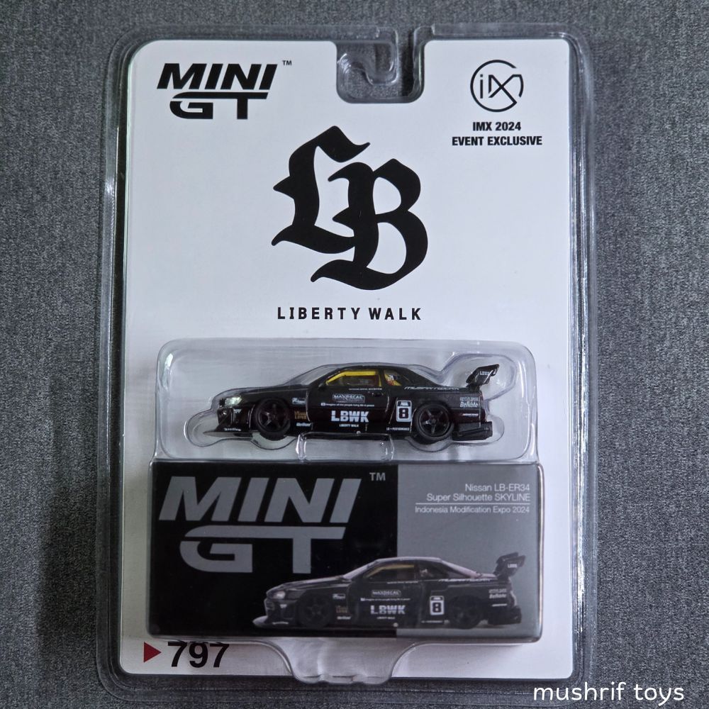 Jual MINI GT 797 1/64 LBWK Nissan LB ER34 IMX 2024 | Shopee Indonesia