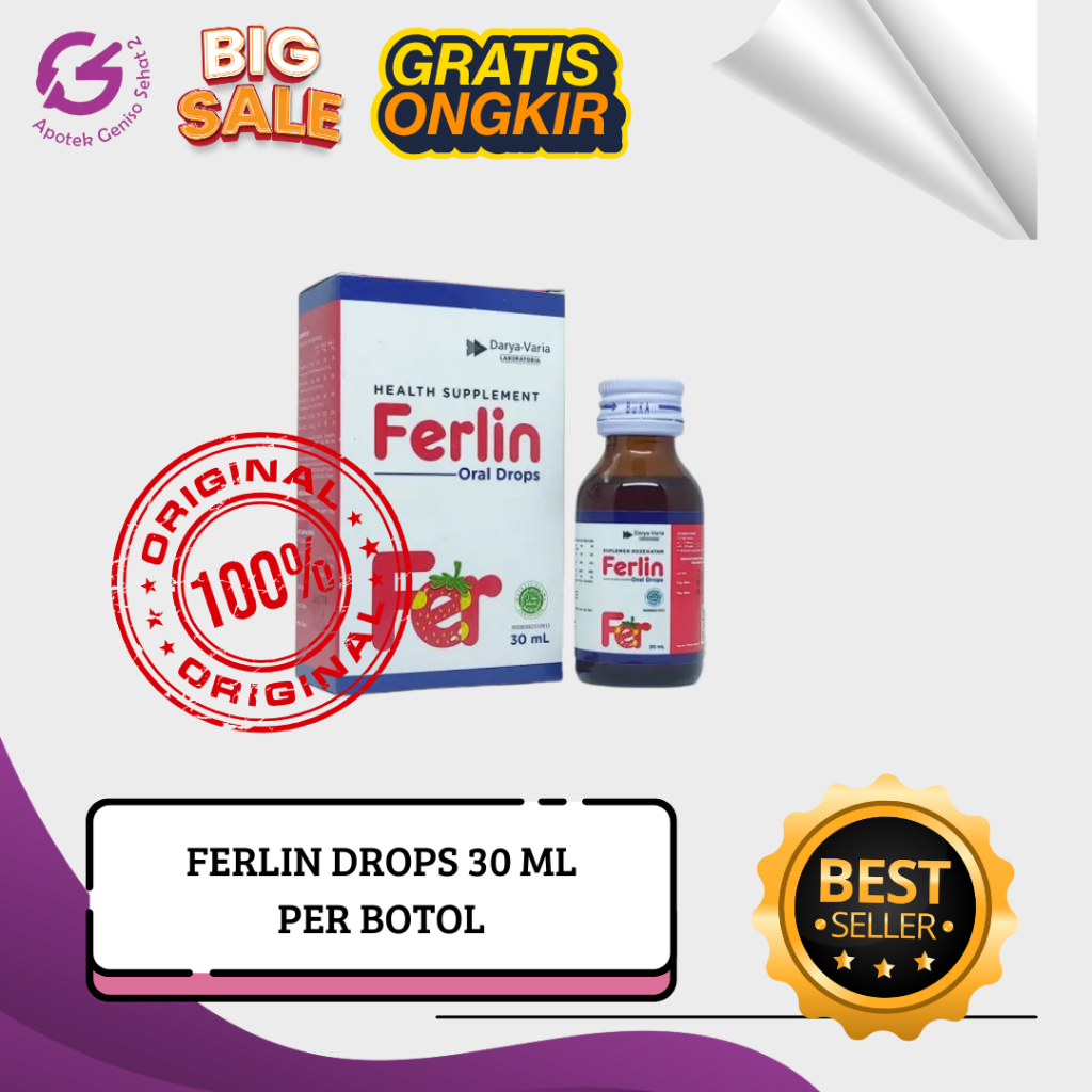 Jual FERLIN DROPS UNTUK MEMENUHI KEBUTUHAN VITAMIN DAN ZAT BESI ANAK ...