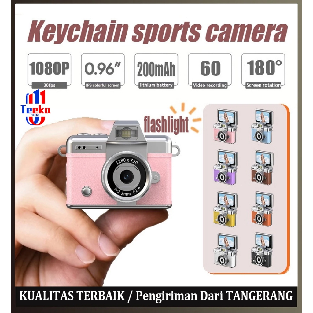 Jual TEEKA 75MP Mini Kamera Digital 1080P dengan Lampu Kilat LED Kamera ...
