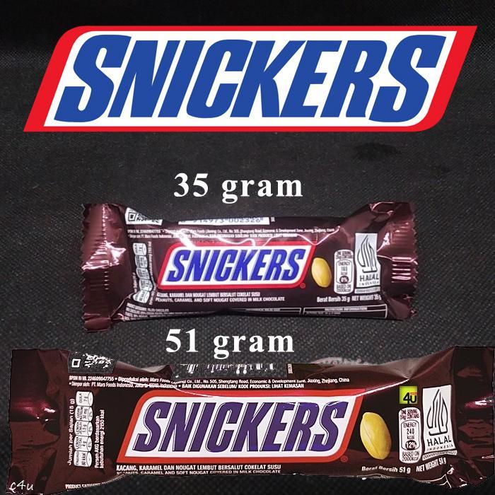 Jual Snickers Chocolate Peanut Original 35gr dan 51Gr (Bisa Instant ...