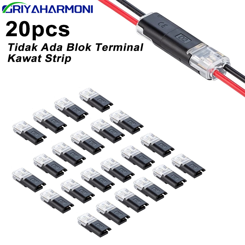 Jual COD 20pcs Kabel Konektor Soket Terminal Quick Connector Terminal ...