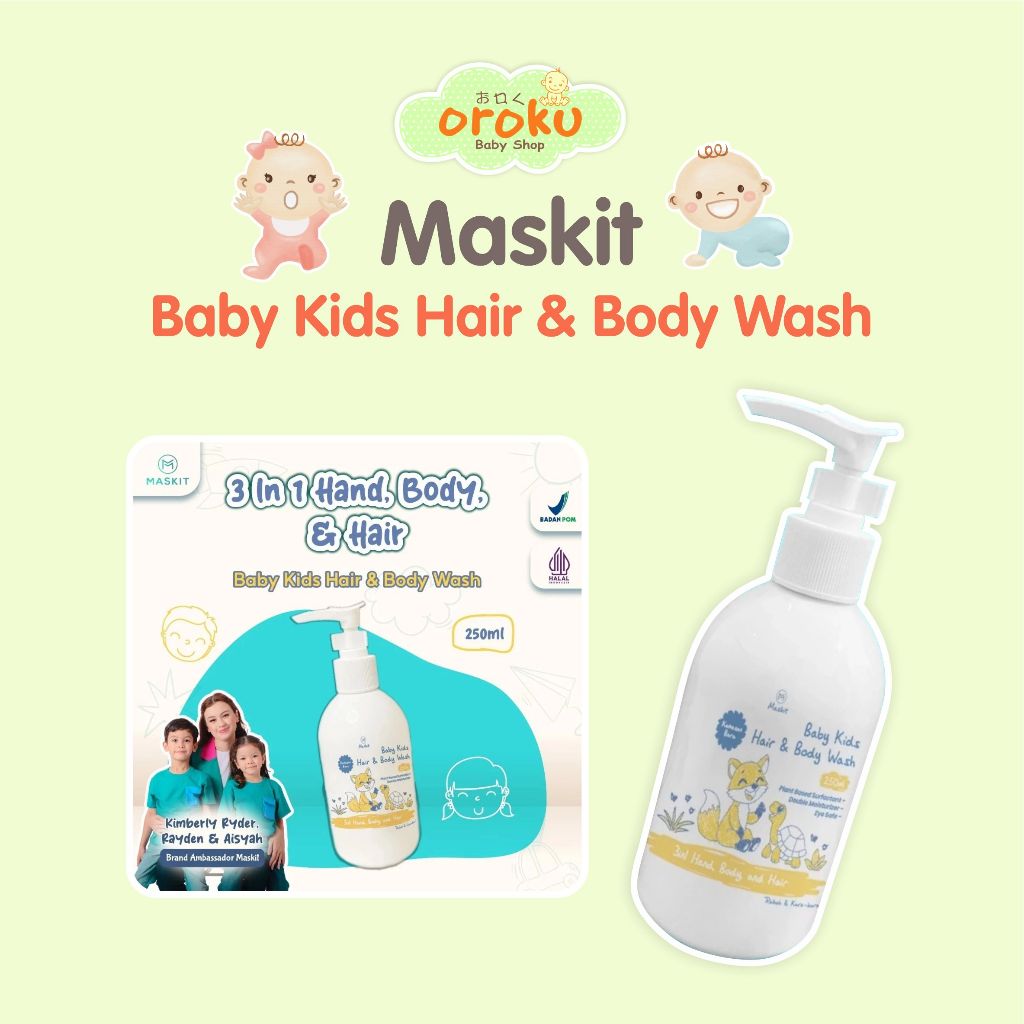 Jual MASKIT BABY & KIDS HAIR AND BODY WASH 250ML / SABUN DAN SHAMPOO ...