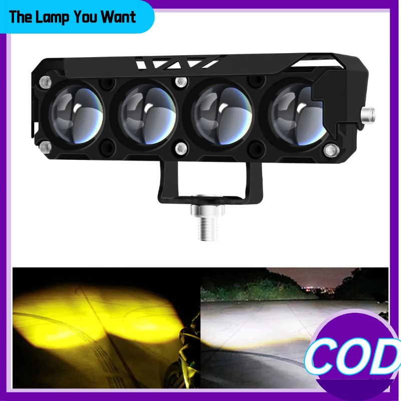 Jual 4 MATA LAMPU TEMBAK LASER GUN SQL LED 12 VOLT-24 VOLT MOBIL TRUCK ...