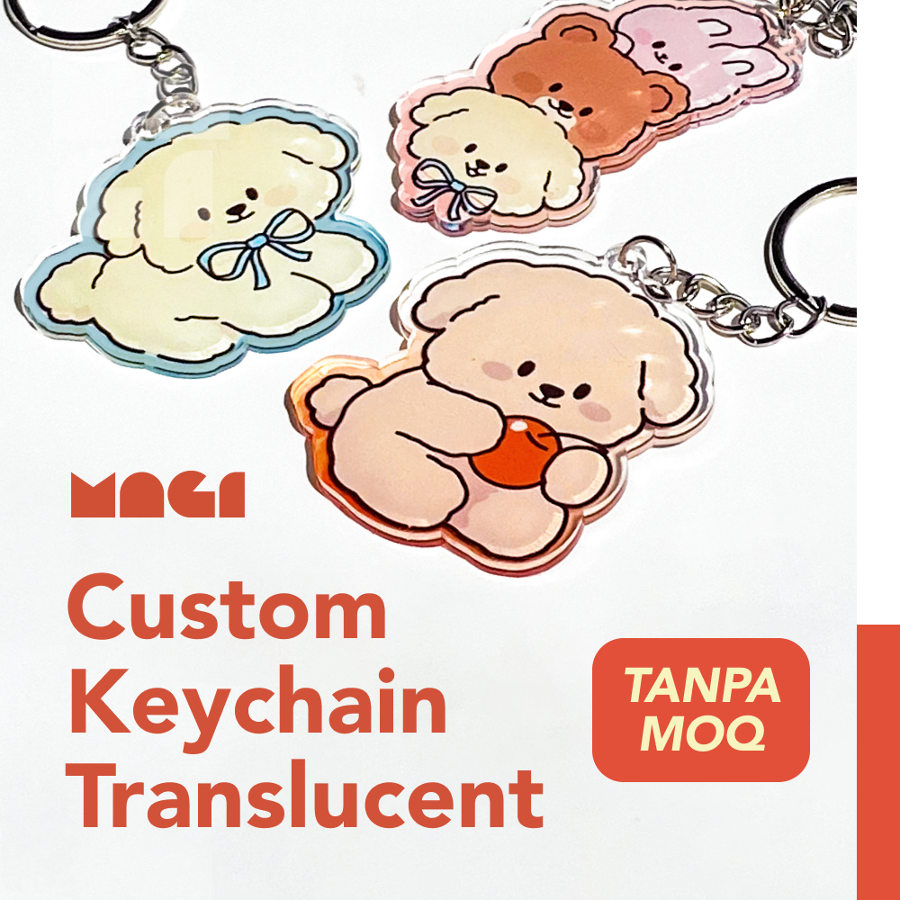 Jual Custom Keychain Translucent Acrylic | Gantungan Kunci Akrilik Semi ...