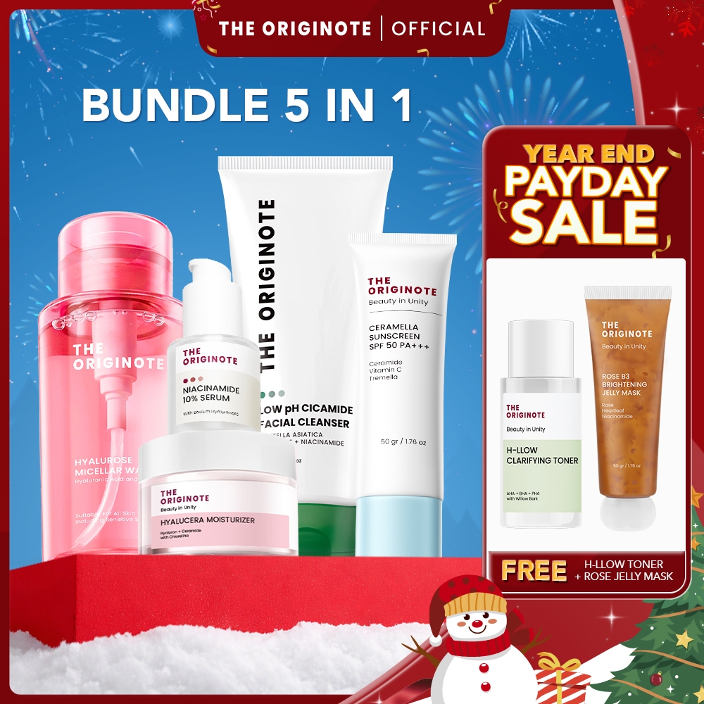 Jual [B5G7] The Originote Special Bundle 5in1 | Skincare Set Micellar ...