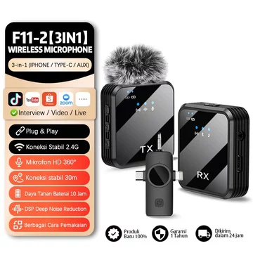 Cantiklife Mikrofon Wireless K31Pro(A37) Mini Clip On Tanpa Kabel Untuk HP Suara Jernih