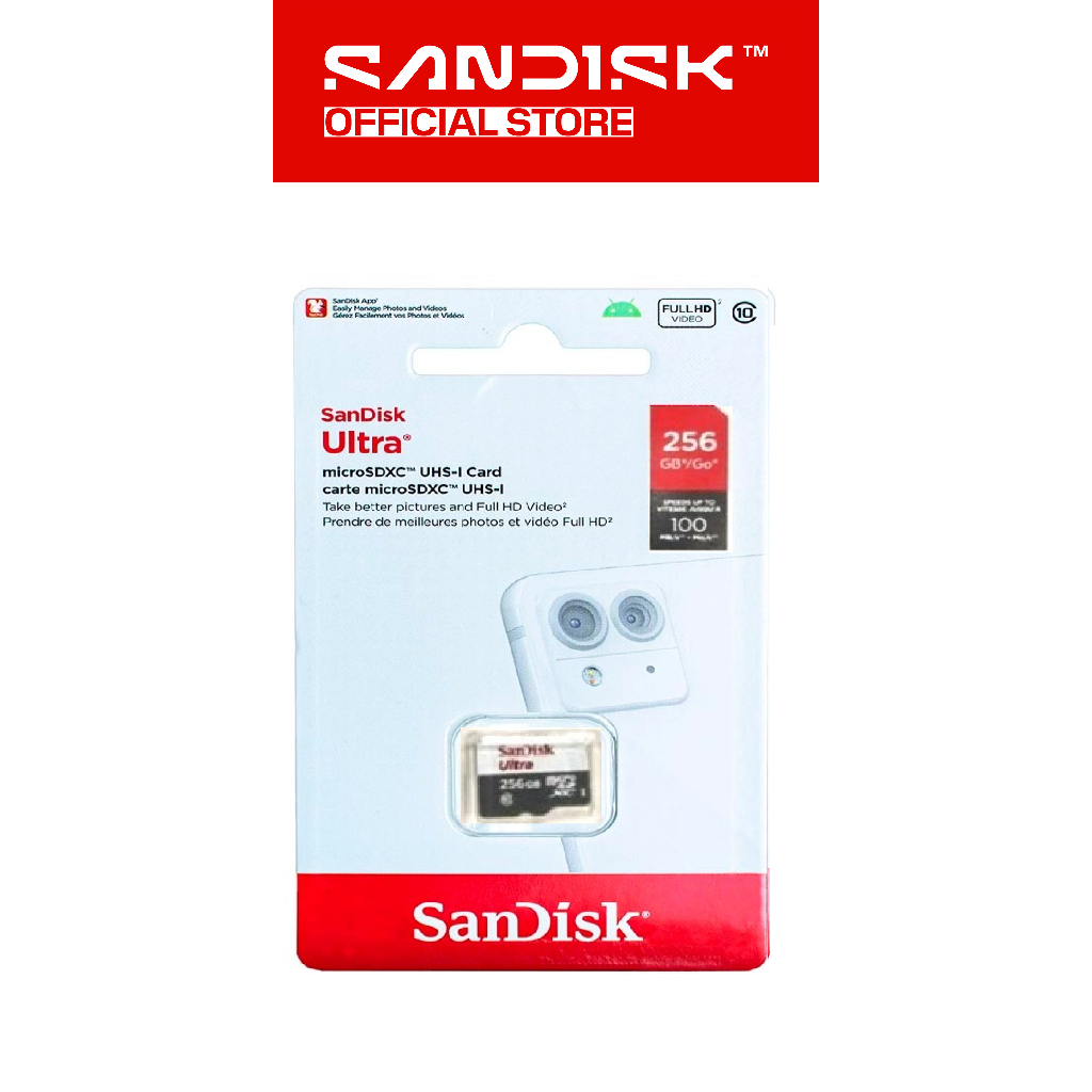 SANDISK microSDHC / microSDXC Ultra Card 16GB / 32GB / 64GB / 128GB / 256GB UHS-I Class 10 - QUNR (7)