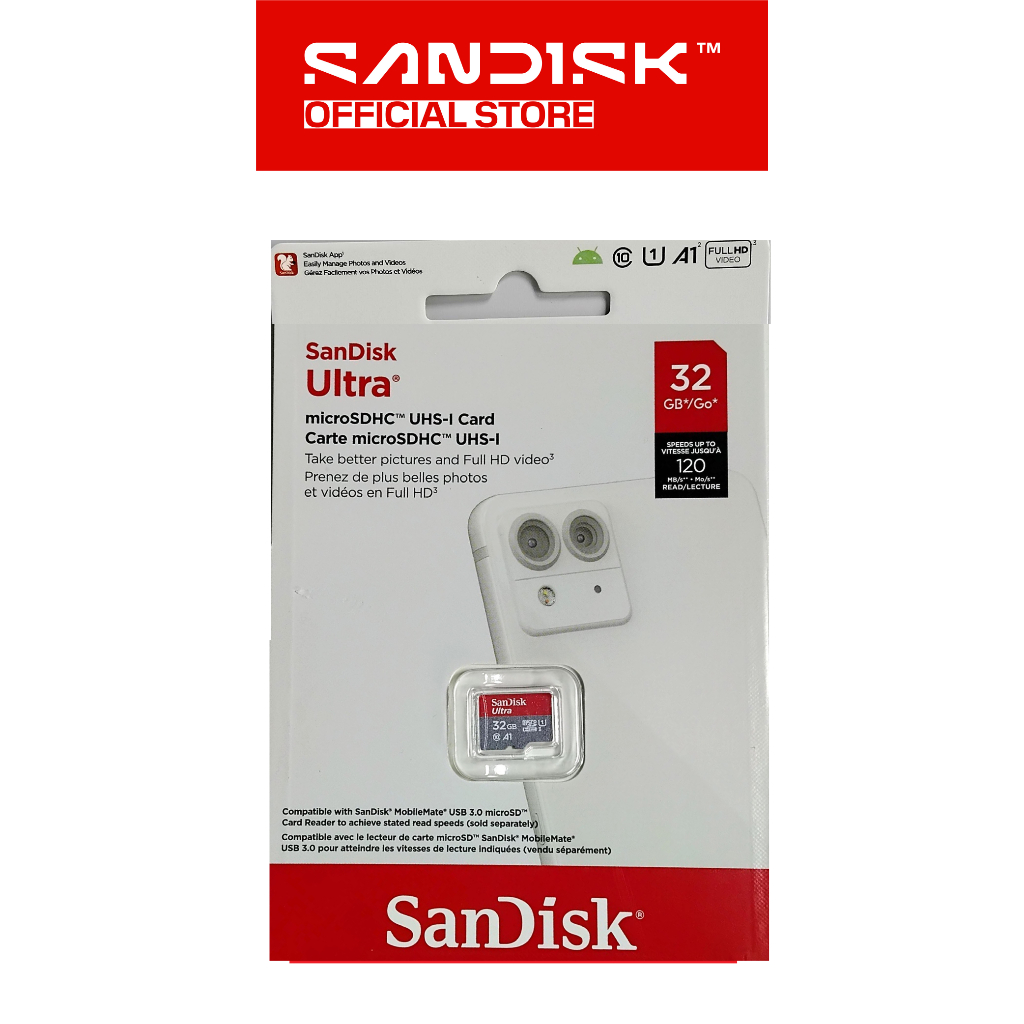 SANDISK microSDHC Ultra A1 32GB Class 10 UHS-I (Up to 120MB/s) - QUA4 (4)