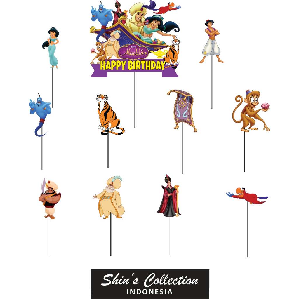 Jual Cake topper The Aladdin Disney | Shopee Indonesia