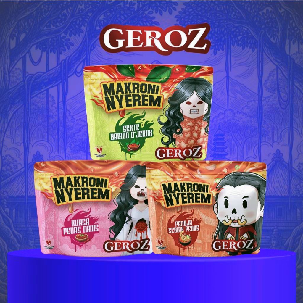 Jual HALAL Makroni Nyerem Varian Rasa Baru Pedas Manis ,Seblak dan ...