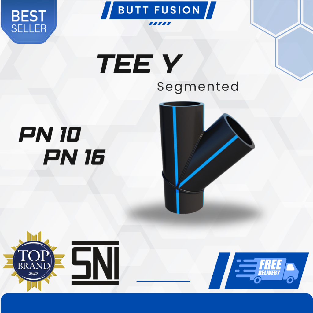 Jual Tee Y Segmented HDPE ukuran 160 mm atau 6 Inch | Tee Y Butt Fusion ...