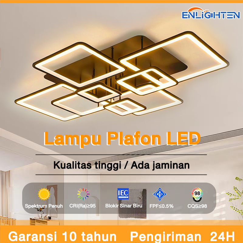 Jual Lampu Plafon Ruang Tamu Mewah Lampu LED Minimalis Nordic 3 Warna ...