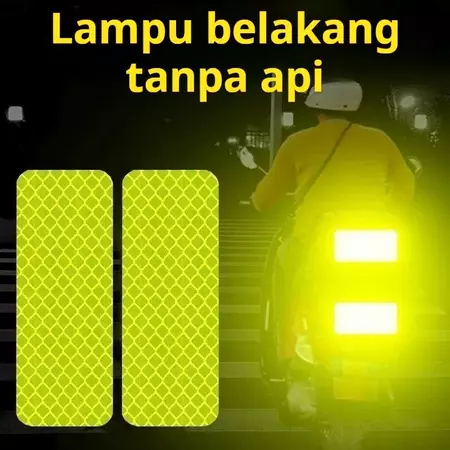 10PCS Stiker reflektif sepeda motor listrik, Stiker Reflektif Tinggi untuk Sepeda Motor di Malam Hari, Stiker Peringatan 3D Pemantul Cahaya Truk Lampu goodleti