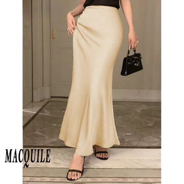 Sam Obisanya Skirt Satin Skirt Maxi Rok Satin