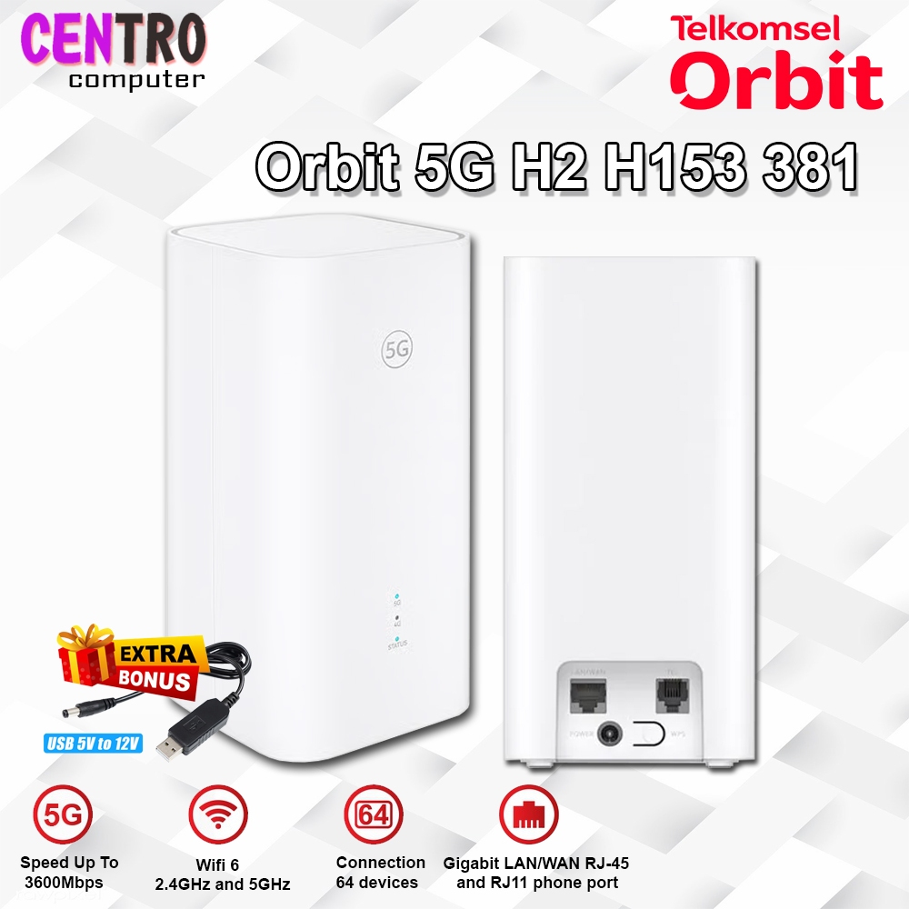 Jual Orbit 5G H2 Router Wifi CPE 5 H153-381 WiFi 6 3.6Gbps | Shopee ...