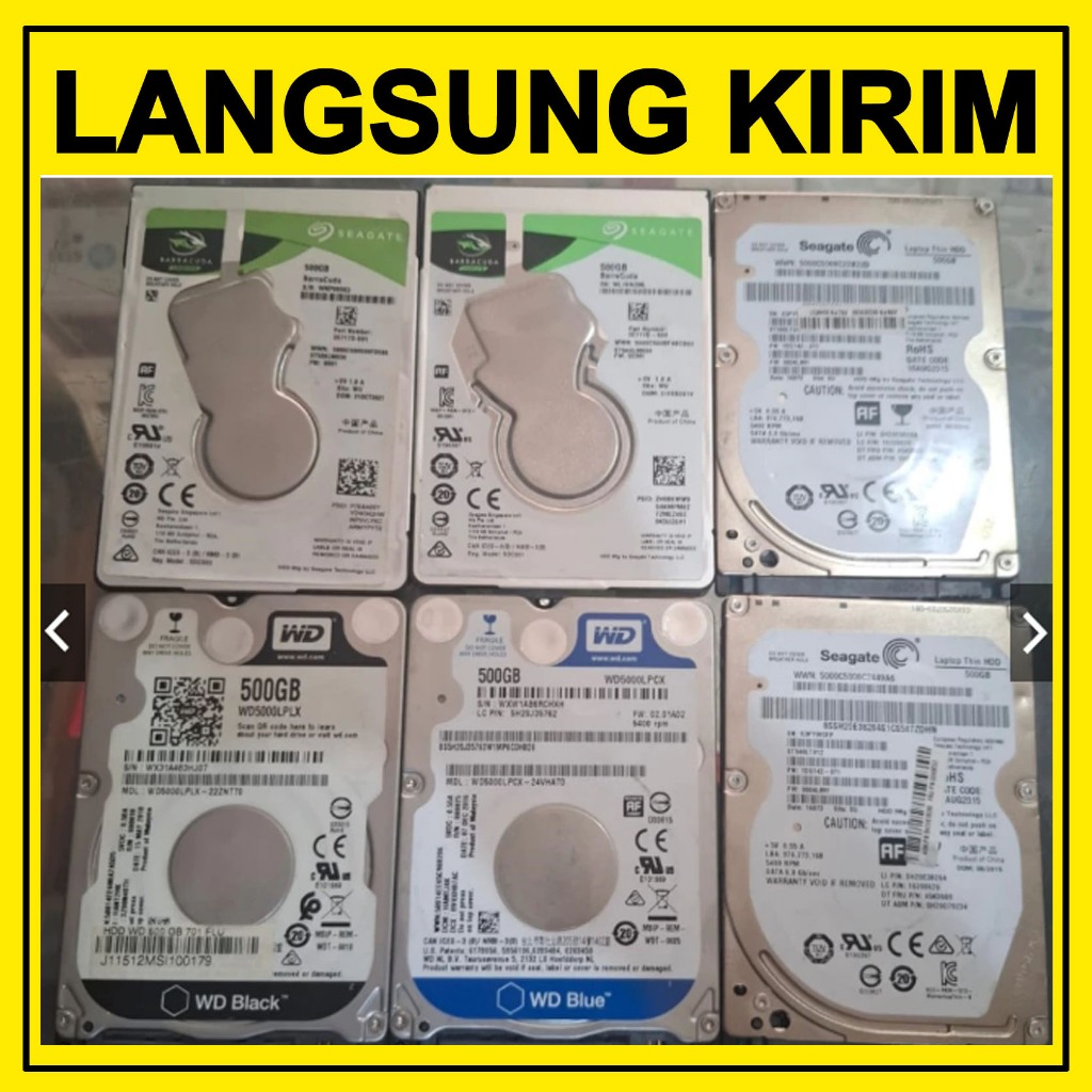 Jual Harddisk hardisk Internal external Laptop 500Gb SATA 2.5