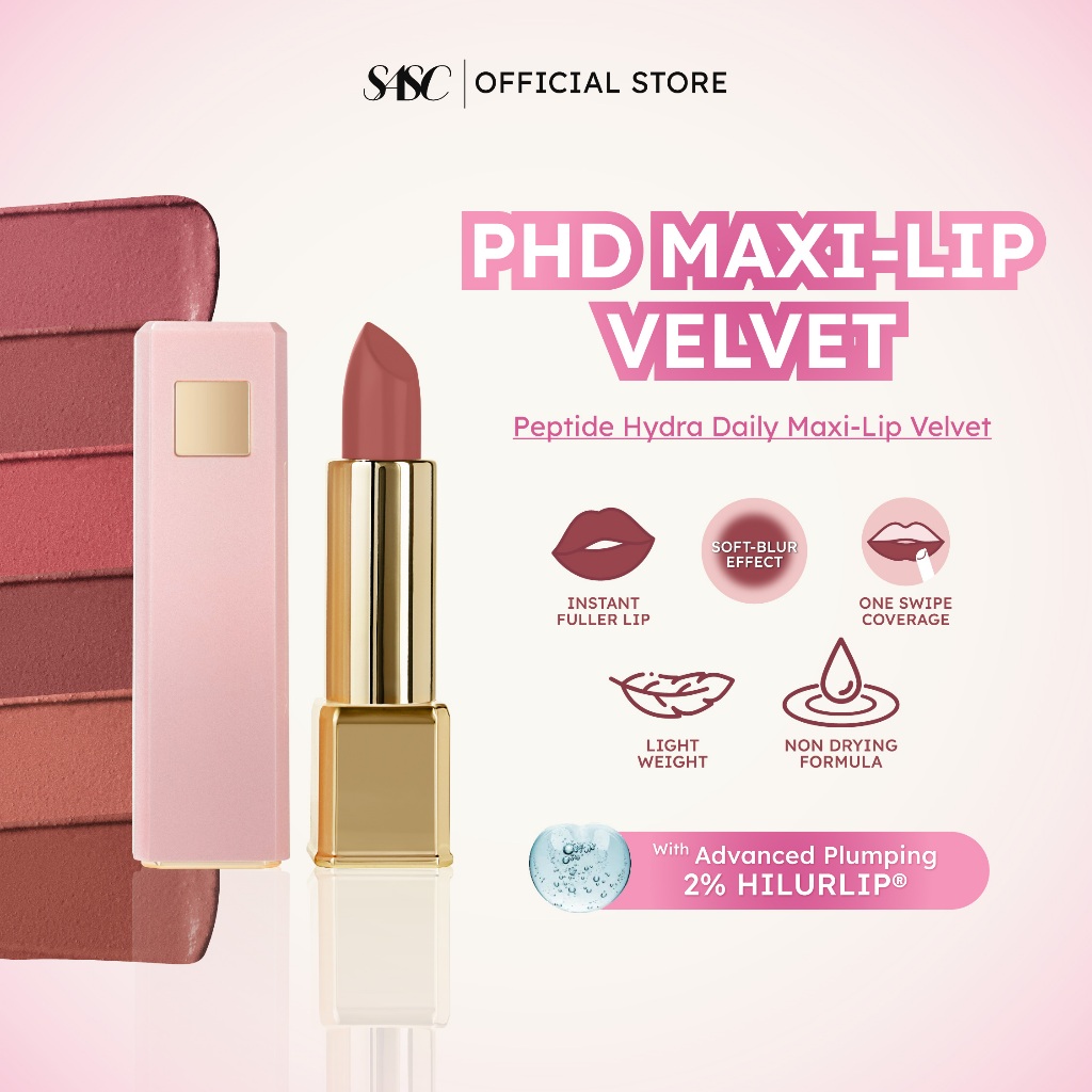 Jual SASC P.H.D Maxi-Lip Velvet Lipstick Plump Effect - Trophy Wife ...