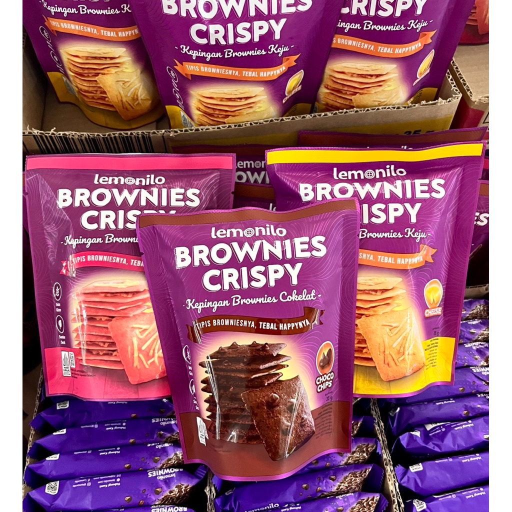 Jual LEMONILO BROWNIES CRISPY 35gr 1karton/ LEMONILO BRONIS CRISPY ...