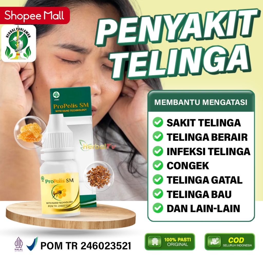 Jual Obat Sakit Telinga, Telinga Berair, Infeksi Telinga, Congek ...