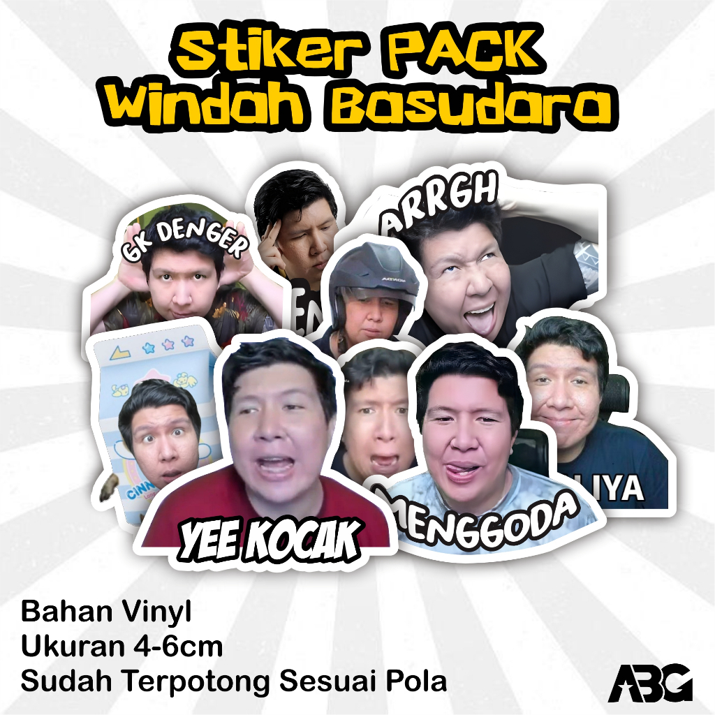 Jual Sticker Meme Windah Aesthetic – Stiker Vinyl Waterproof Windah ...