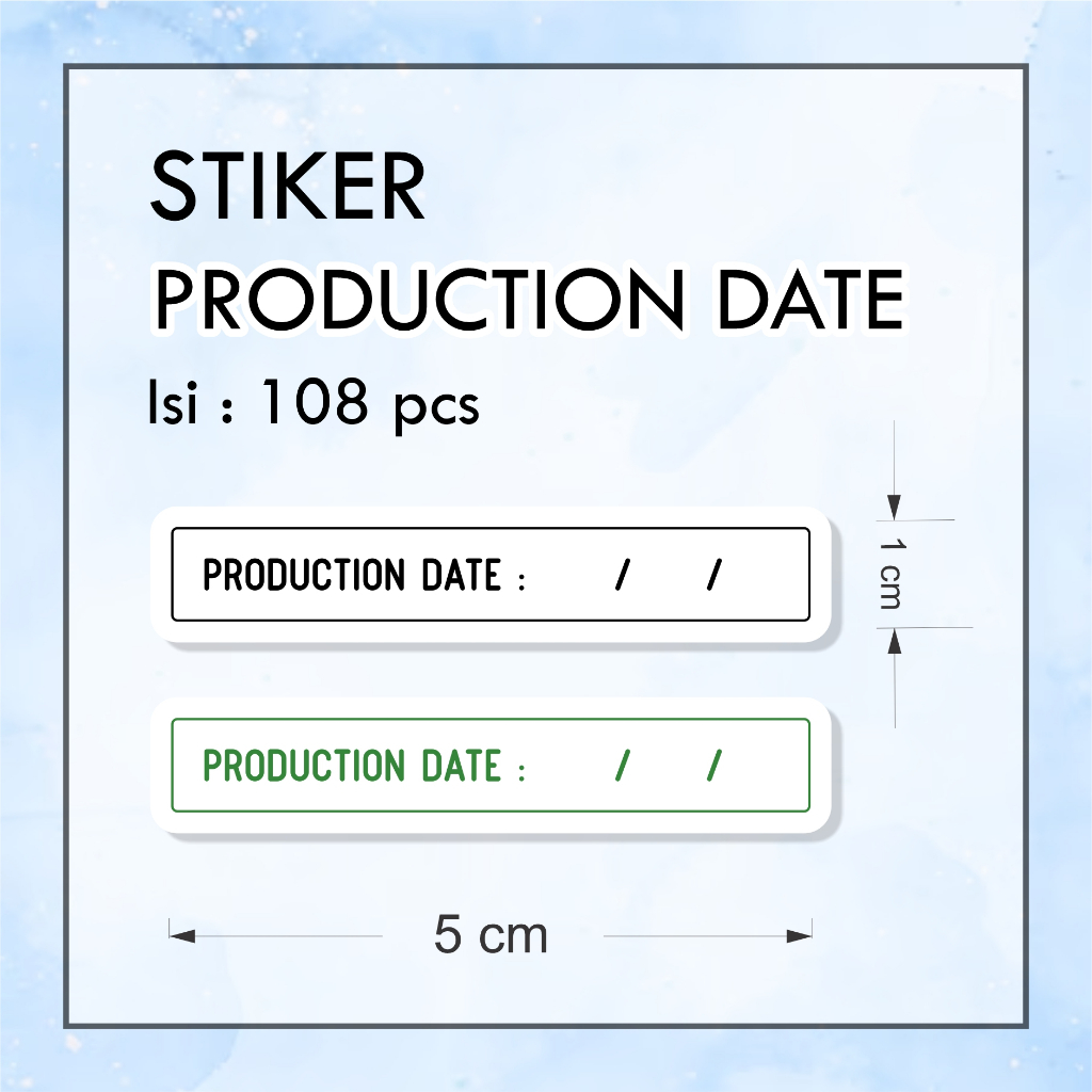 Jual Label Stiker Production Date Isi 108 pcs - Berbagai Pilihan Warna ...