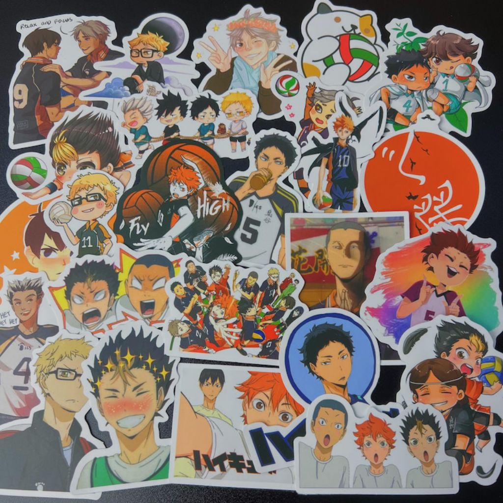 Jual Stiker Anime Haikyu Aesthetic Sticker 30 pc Sticker Haikyuu Anime ...