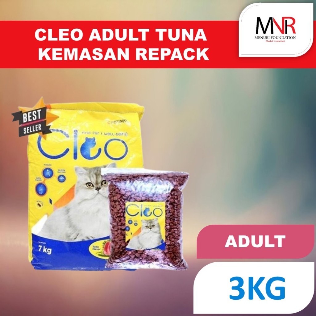 Jual Cat Food CLEO repacking 3 kg makanan kucing repack 3kg - TUNA ...