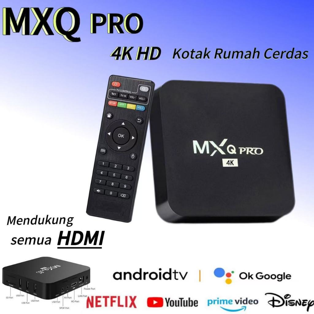 Jual MXQ Pro 4K Android Smart Box Android 13.0, 2.4GHz, WIFI, 5G, Quad ...