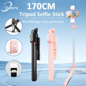 Valore 170CM Tongsis Tripod Bluetooth Selfie Stick Stainless Steel Tongsis Multifungsi Remote