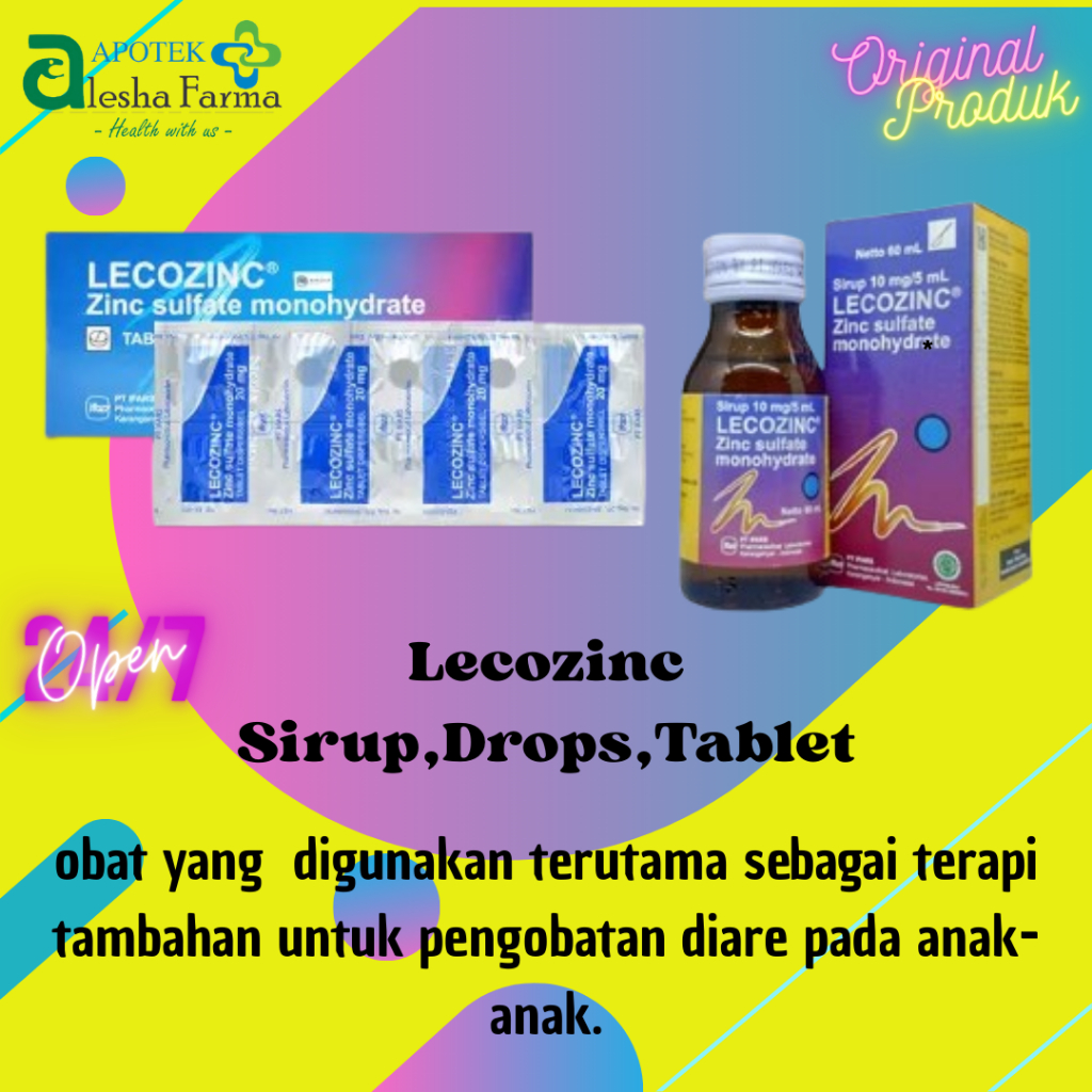 Jual Lecozinc Sirup 60 ml | Lecozinc Tablet | Lecozinc Drops | Obat ...