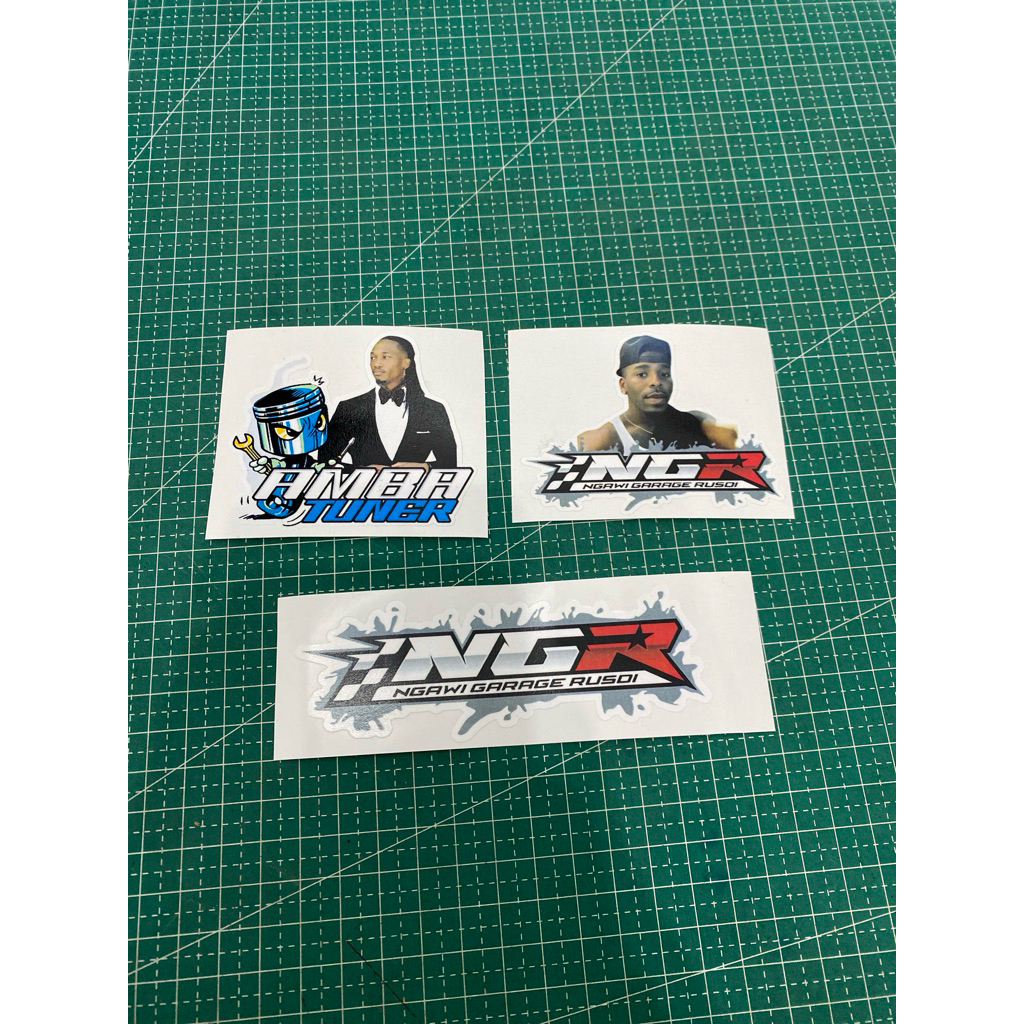 Jual stiker NGR Ngawi garage Rusdi dan Amba tuner viral | Shopee Indonesia