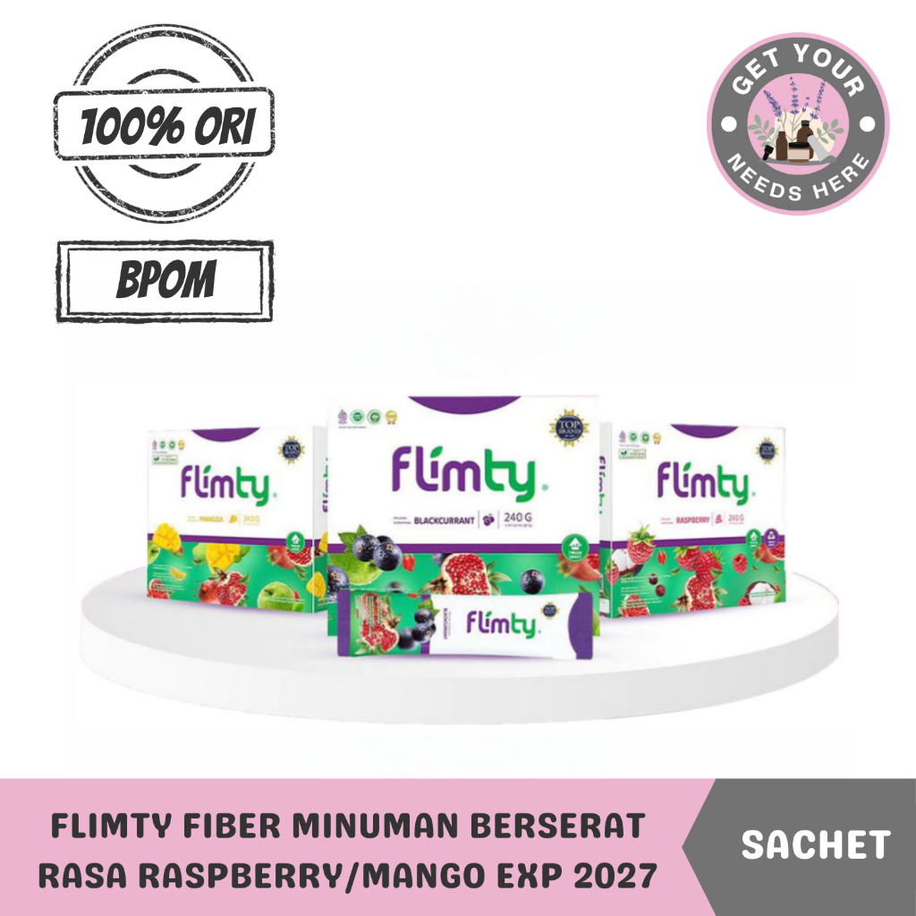 Jual FLIMTY SACHET SATUAN - MINUMAN FIBER RASA RASPBERRY/MANGO EXP 2027 ...