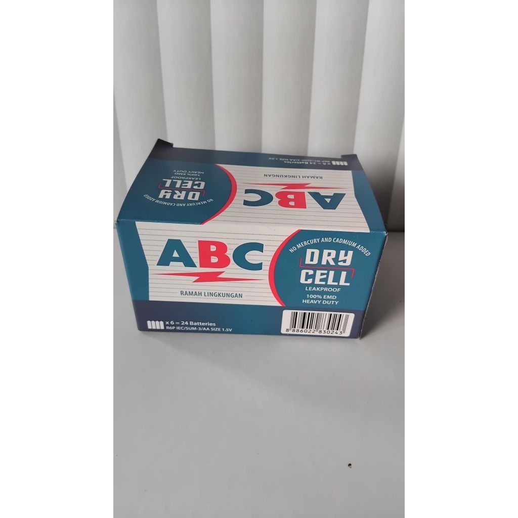 Jual BATERAI ABC DRY CELL BIRU | R6P IEC/SUM-3/AA SIZE 1.5V | Shopee ...
