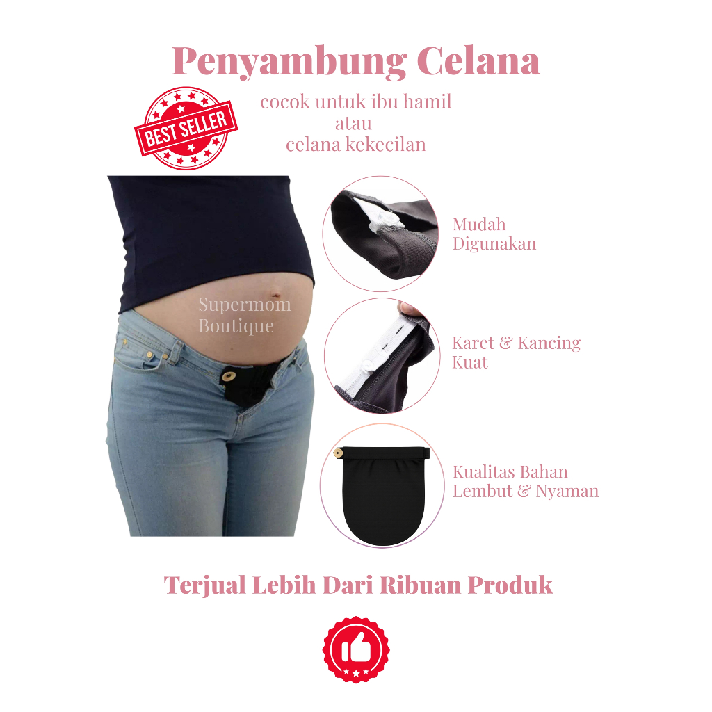 Belly Belt Extender Ibu Hamil Elastis Murah