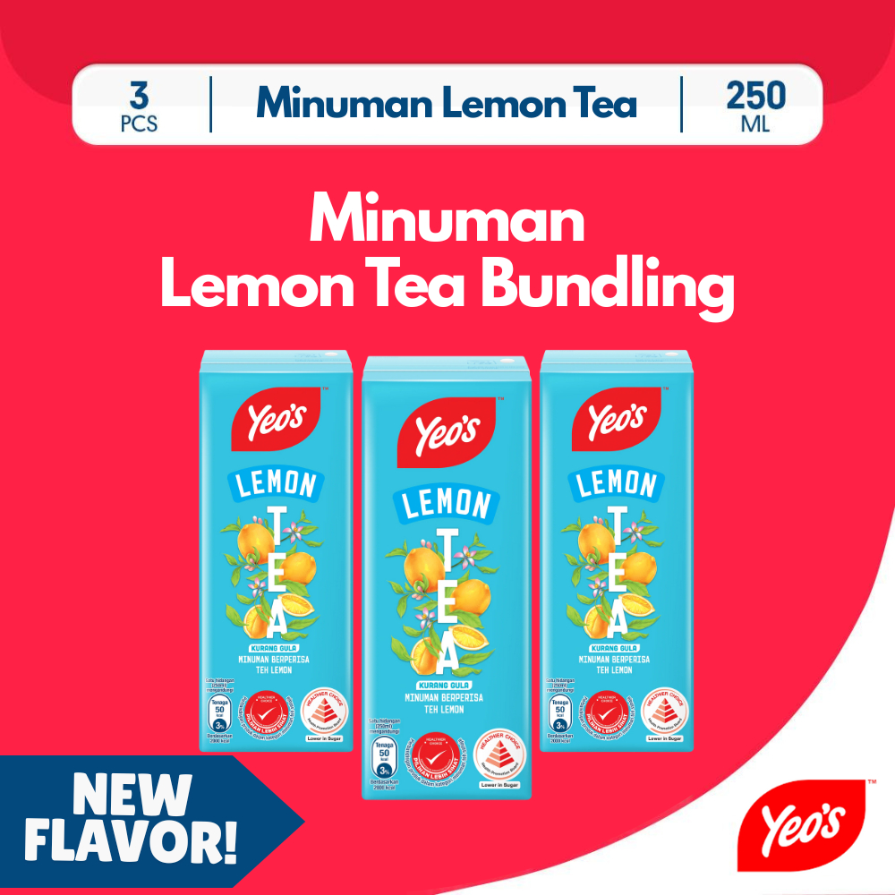 Jual [NEW FLAVOR] Yeos Lemon Tea 250ml (PAKET ISI 3) - Minuman Teh Rasa ...