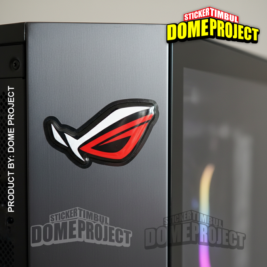 Jual STIKER ROG STIKER TIMBUL LENTUR AKSESORIS PC STICKER LAPTOP ...