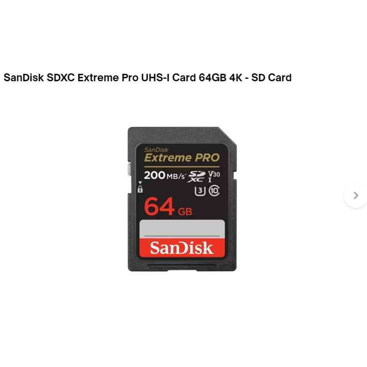Jual SANDISK Extreme Pro SDXC Card 64GB 200MB/s UHS-II U3 V60 4K UHD ...