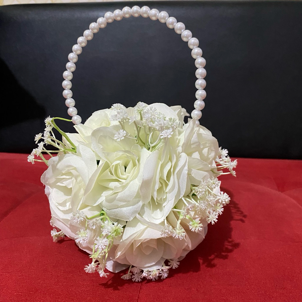 Jual Hand Bucket Gagang Mutiara / Hiasan Bunga | Shopee Indonesia