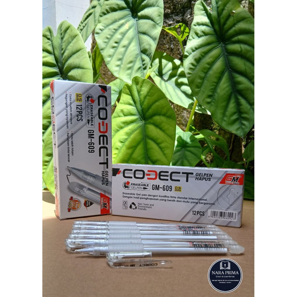Jual Codect Pulpen Codect 0.5mm GM-609 1 Pak Isi 12 Pcs Gel Pen ...