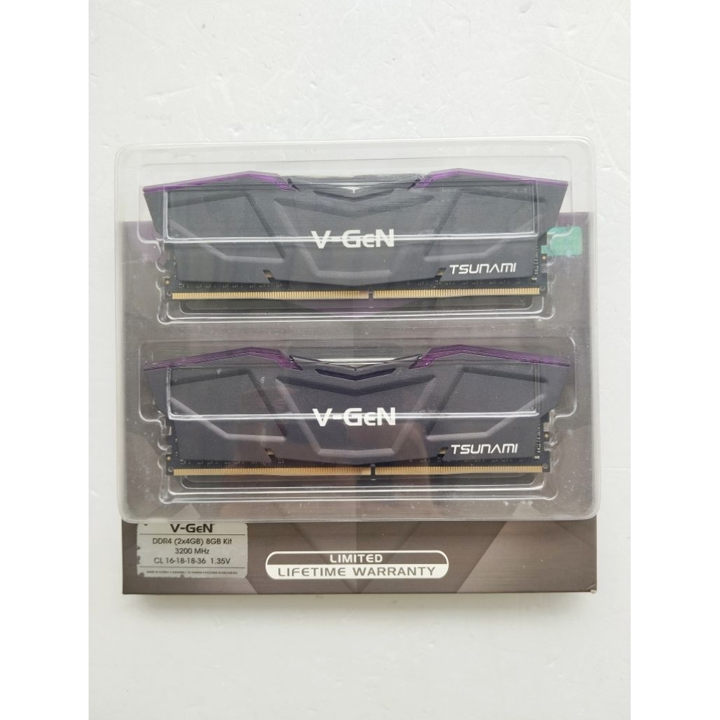 Jual RAM Vgen Tsunami 8GB (2x4GB) DDR4 3200Mhz PC25600 | Shopee Indonesia