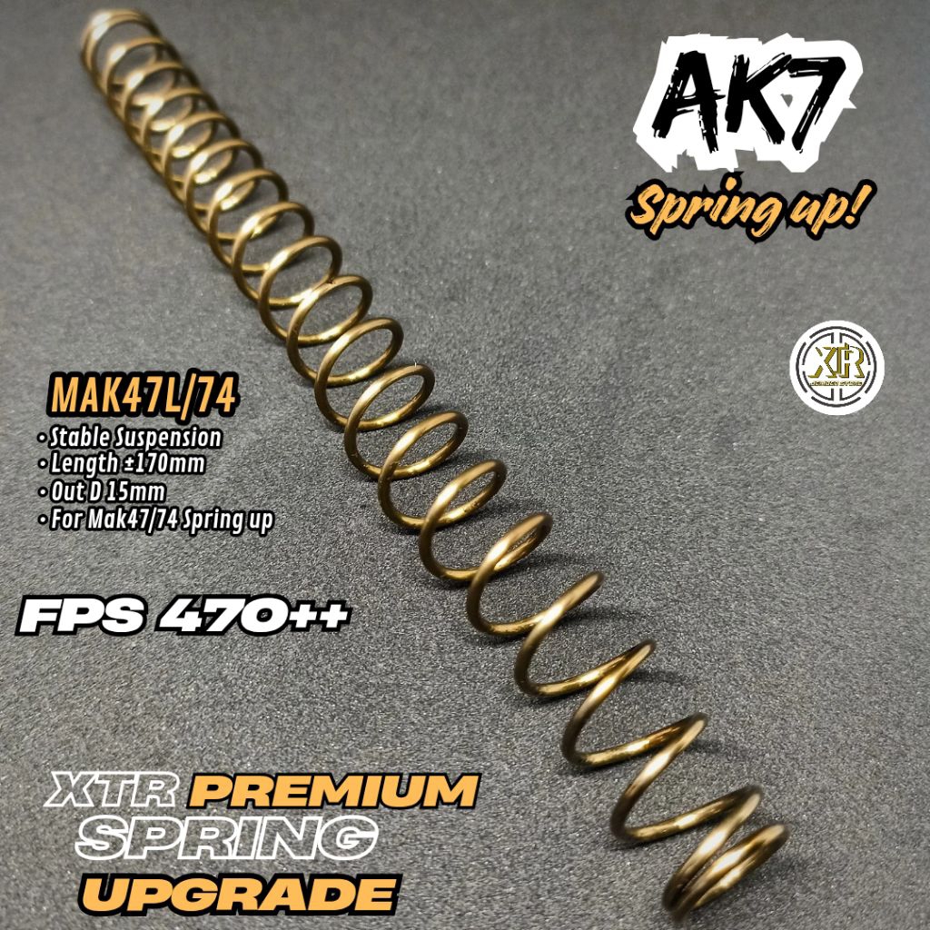Jual Spring upgrade 47 Gold Premium Per pegas piston OD 15mm 17cm ...