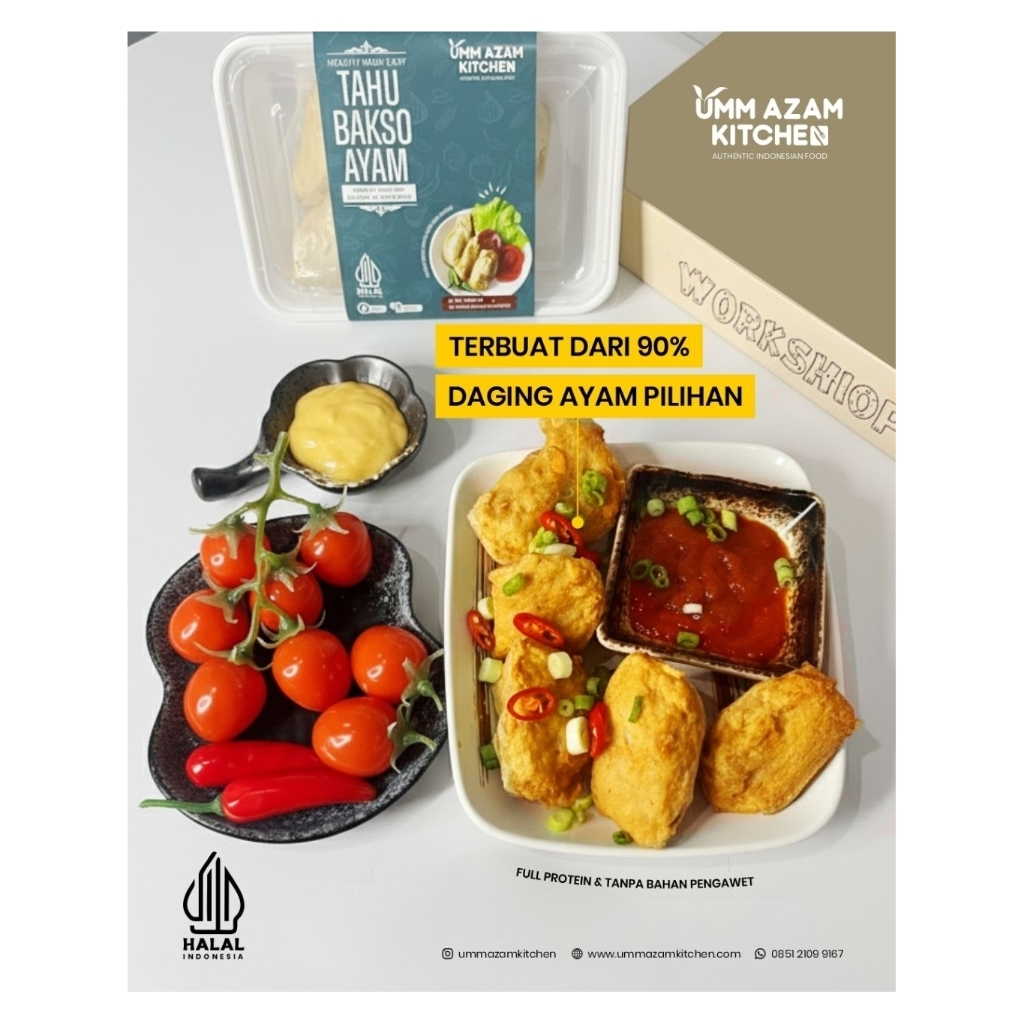 Jual Tahu Bakso Ayam Frozen Umm Azam Kitchen isi 5 Pcs | Shopee Indonesia